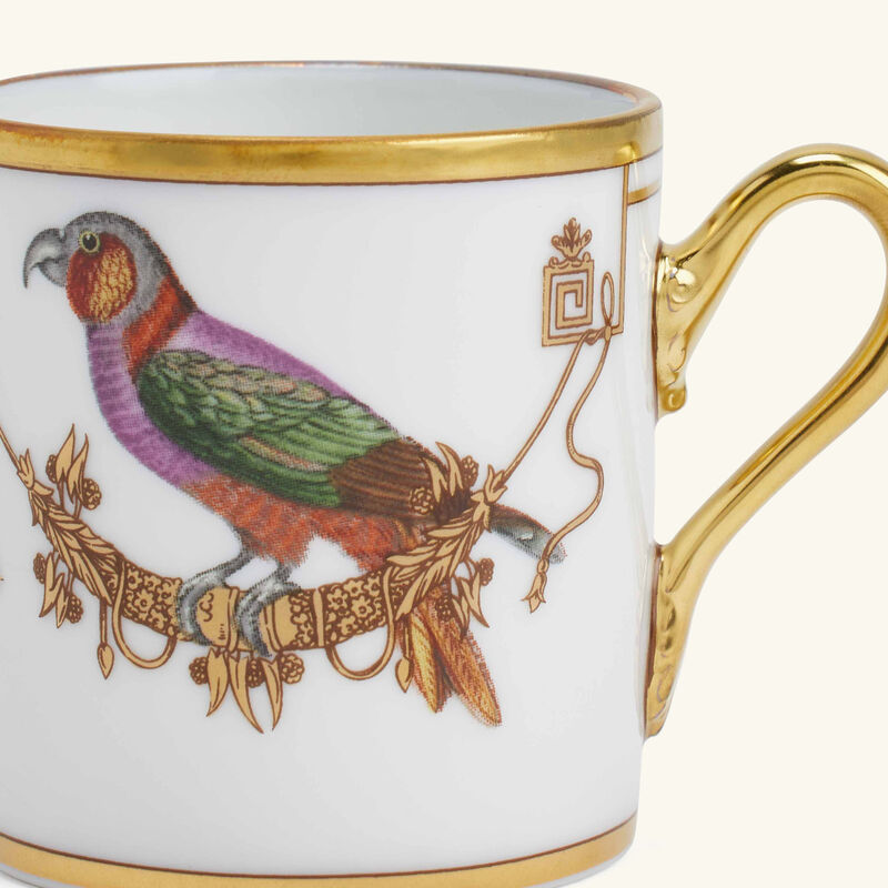 Volière Perroquet Coffee Cup Gold ginori 1735 voli re perroquet coffee cup gold