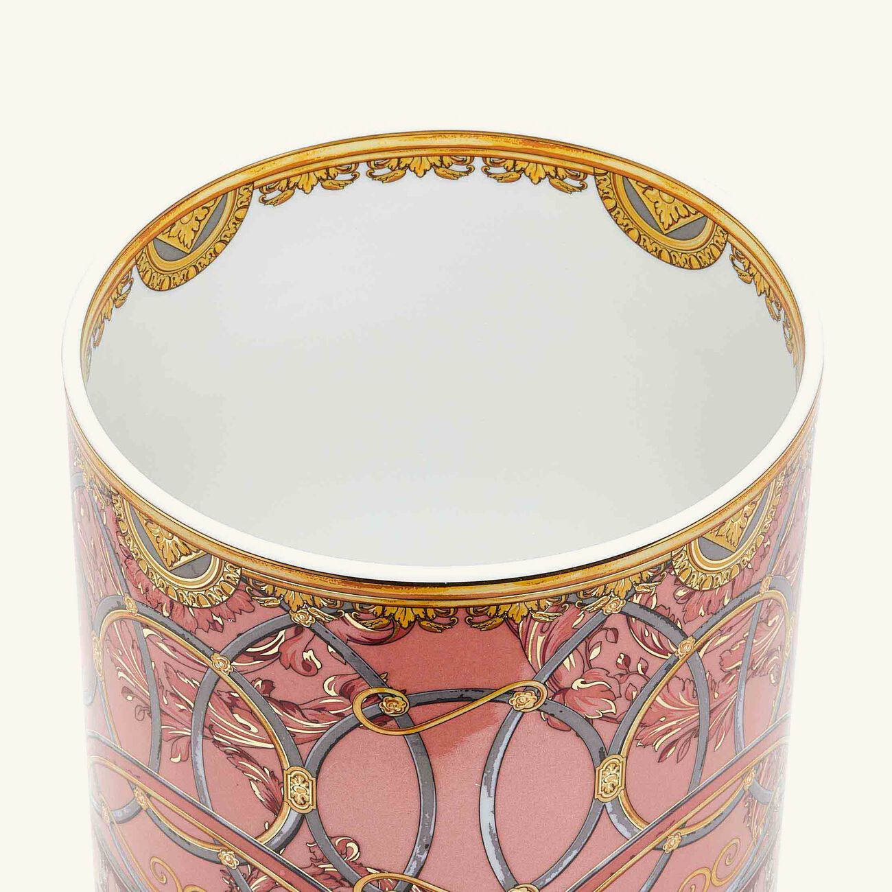 versace scala del palazzo rosa vase medium pink