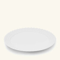christofle babylone dessert plate round white 21cm