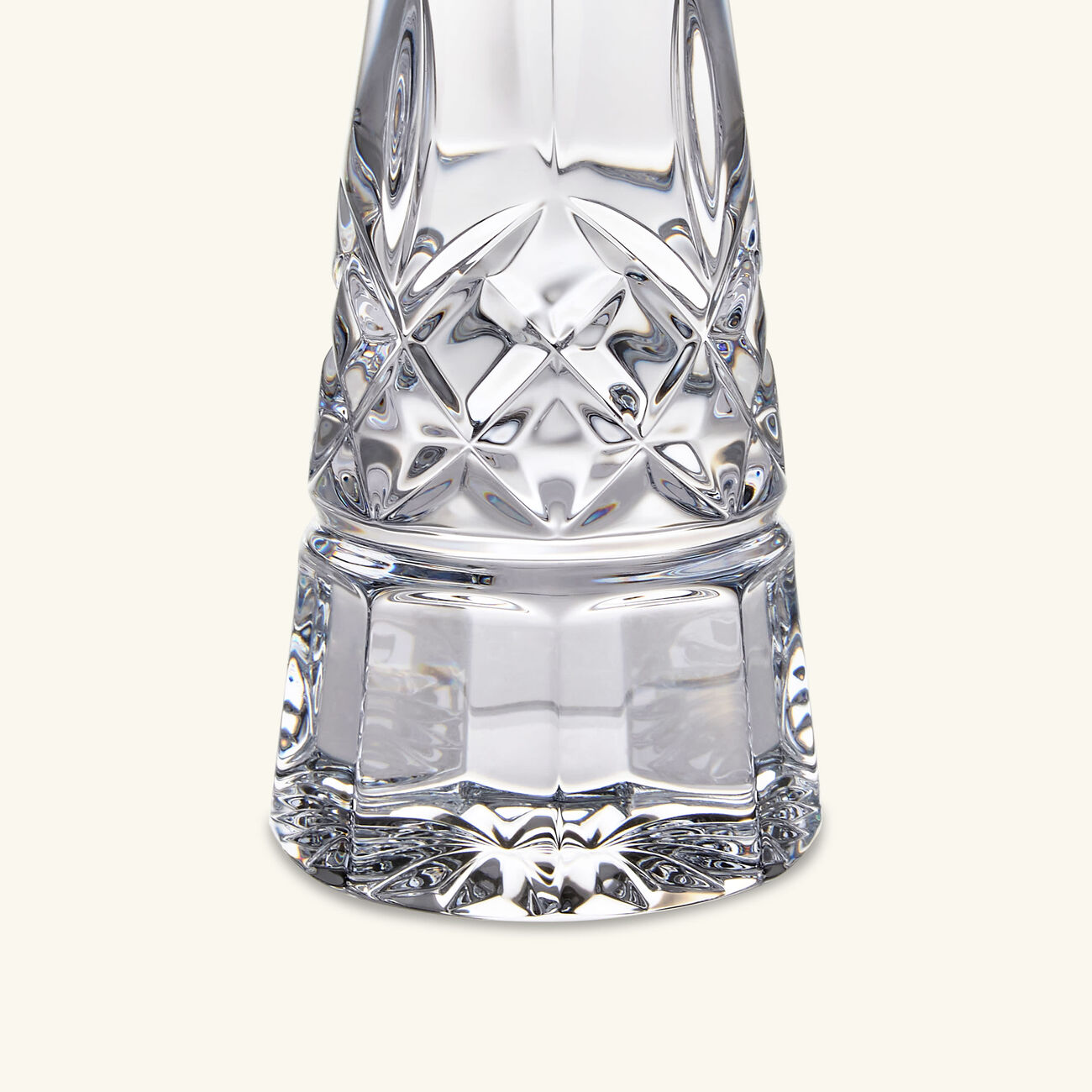 waterford lismore round candleholder clear