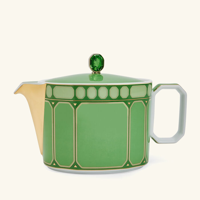 rosenthal signum fern tea pot green