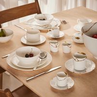 bernardaud kintsugi coffee cup   saucer white set of 6