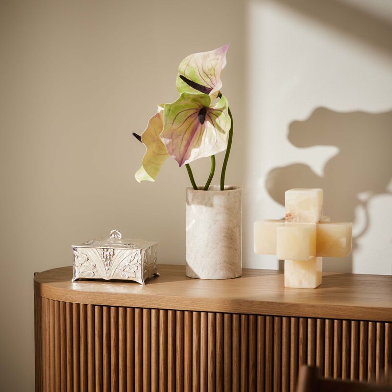 كريستوفل صندوق المجوهرات غاليا باللون الفضي