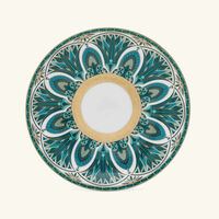 haviland r ves du nil bread   butter plate round green 16cm set of 2