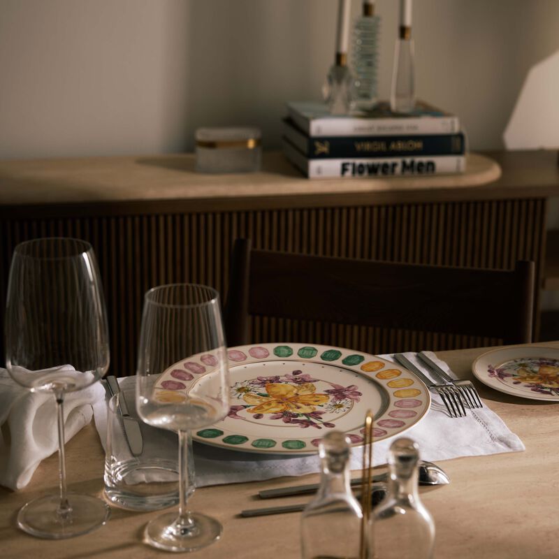 rosenthal idyllia service plate round bouquet 33 cm