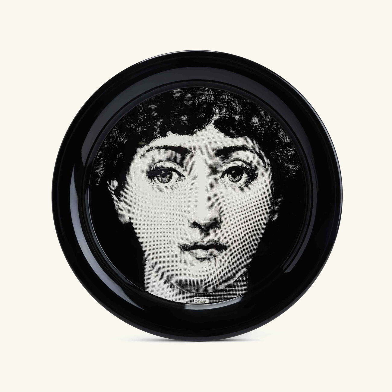 fornasetti ortensia tray round large grey