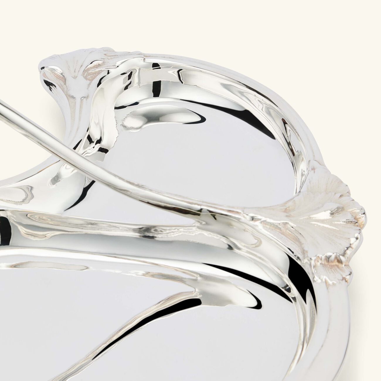 christofle gallia carnation server silver plated