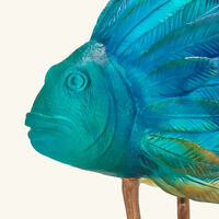 Punky Fish Sculpture Large Blue Limited Edition daum punky fish sculpture large blue limited edition