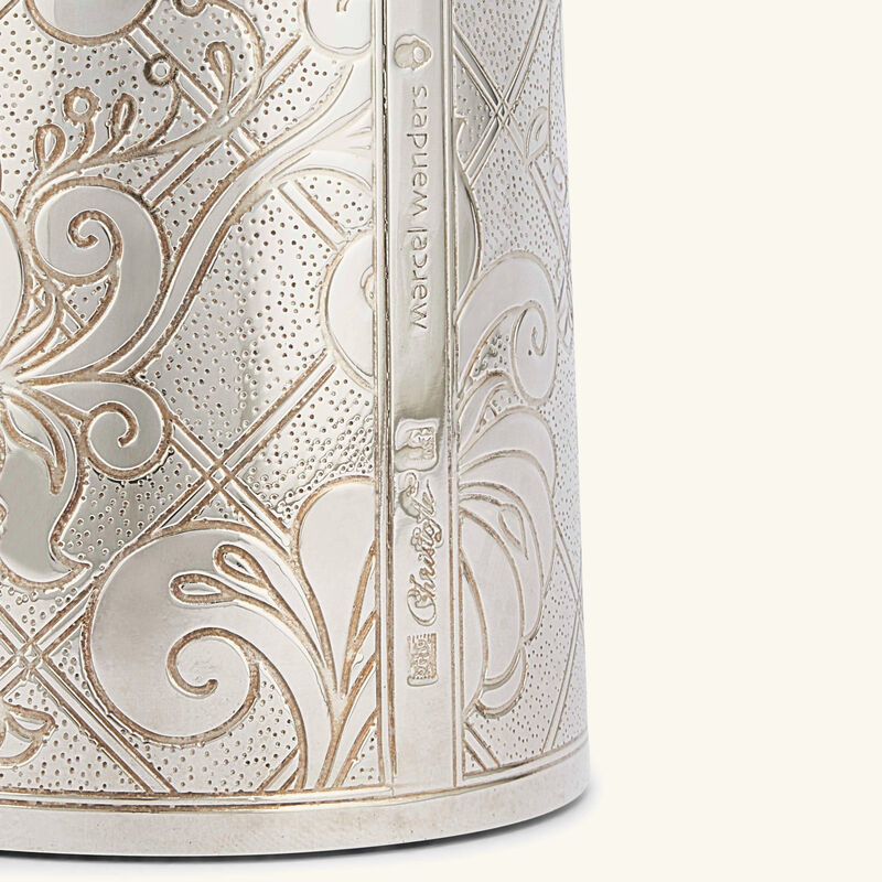 كريستوفل شمعدان جاردان ديدن مطلي بالفضة من خمس شموع