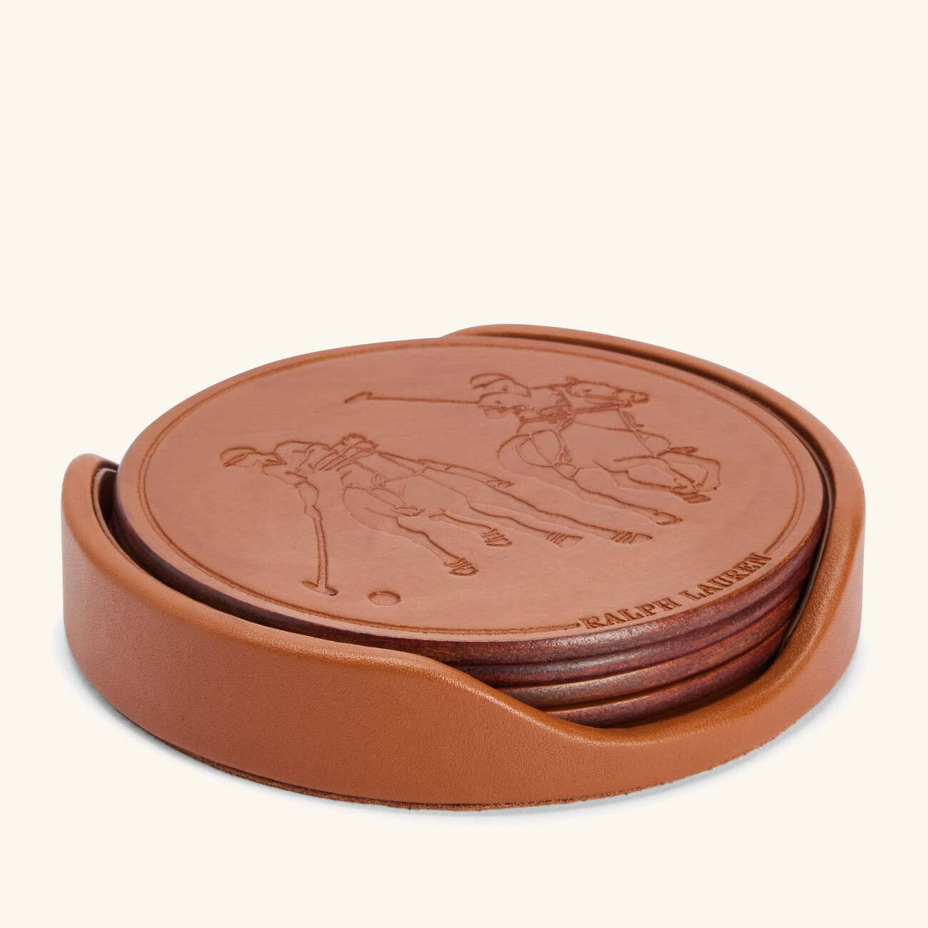 ralph lauren home garrett coaster brown set of 4