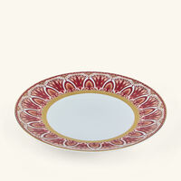 haviland reves du nil pourpre plaid dinner plate red 27cm