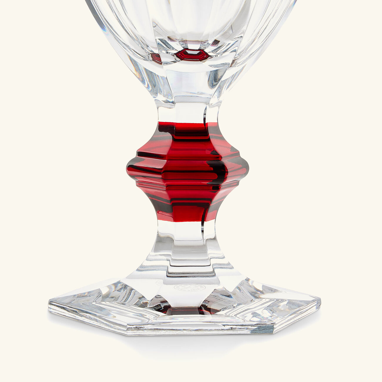 baccarat harcourt 1841 wine glass red