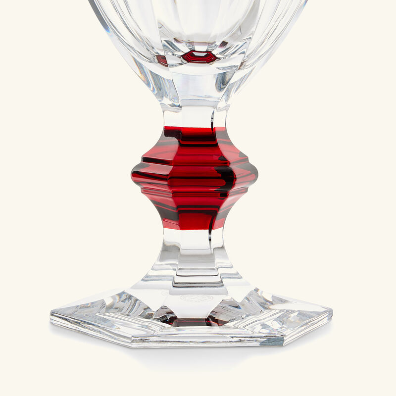 baccarat harcourt 1841 wine glass red