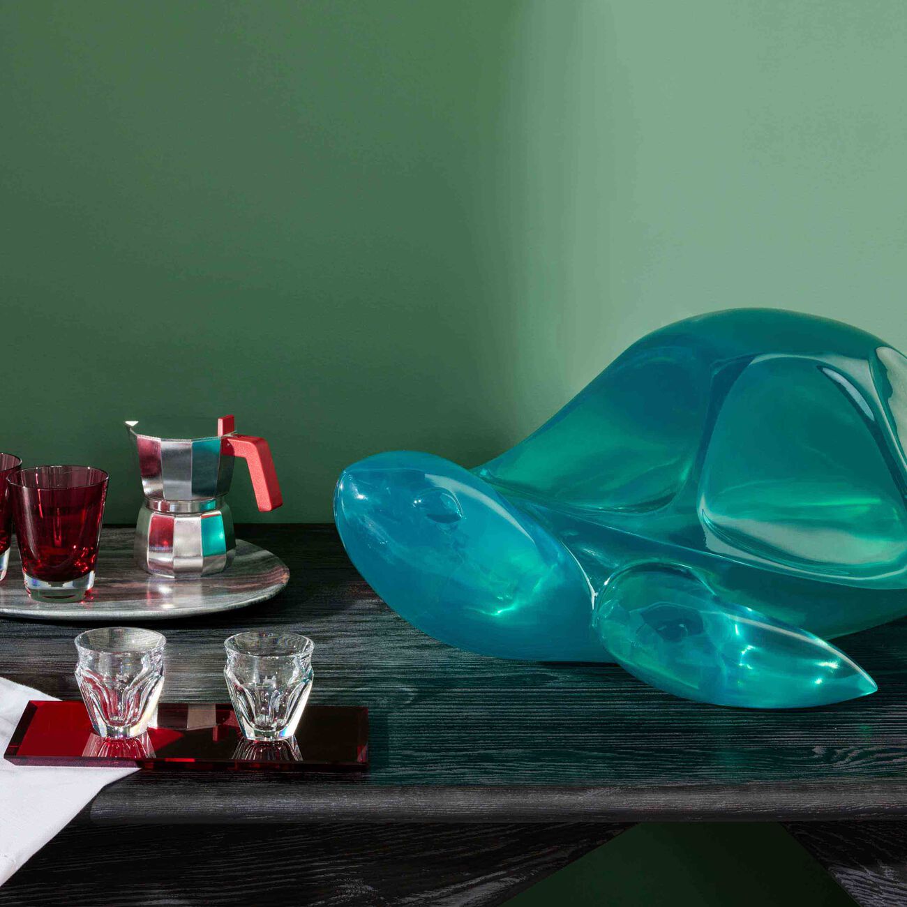 baccarat harcourt coffee set red