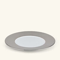 Maille Platine Rim Plate Silver 21cm bernardaud maille platine rim plate silver 21cm