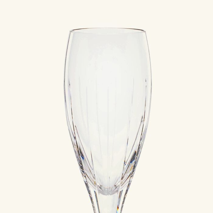 christofle iriana champagne glass clear set of 2