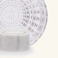 baccarat new antique aura candle holder clear small