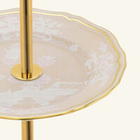 ginori 1773 oriente italiano 3 tier meringa cake stand beige