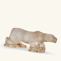 lalique timbavati lioness sculpture small white