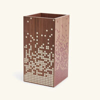 Wooden Waste Basket Brown aya the art of living wooden waste basket brown