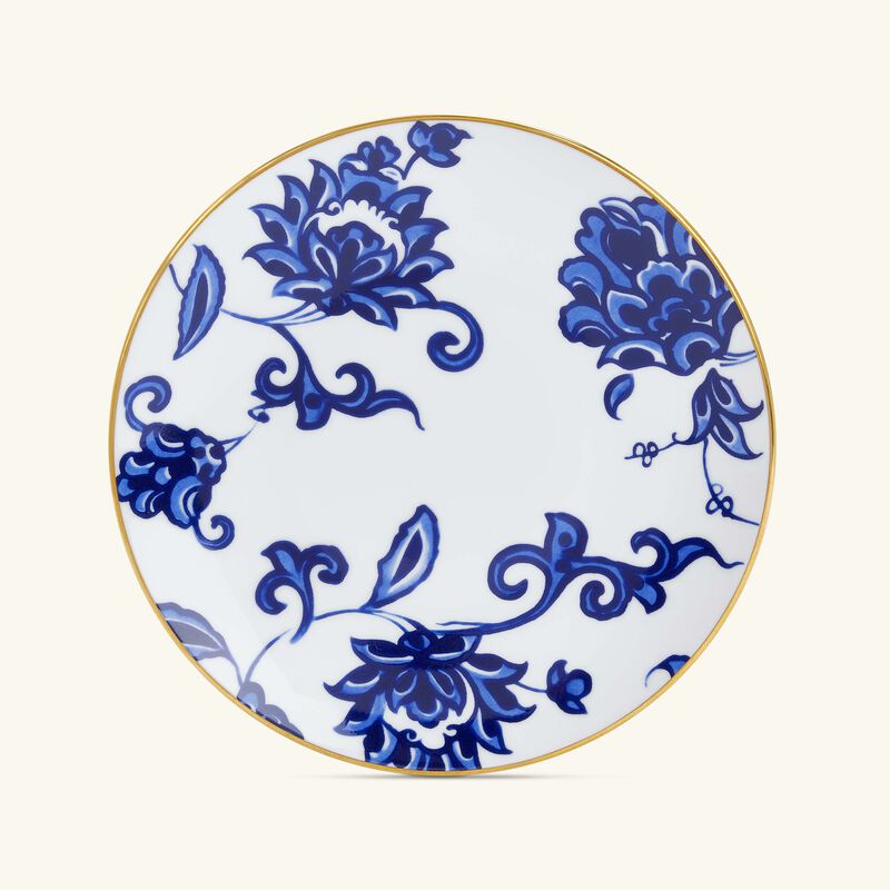 bernardaud prince bleu bread   butter plate round blue 16cm