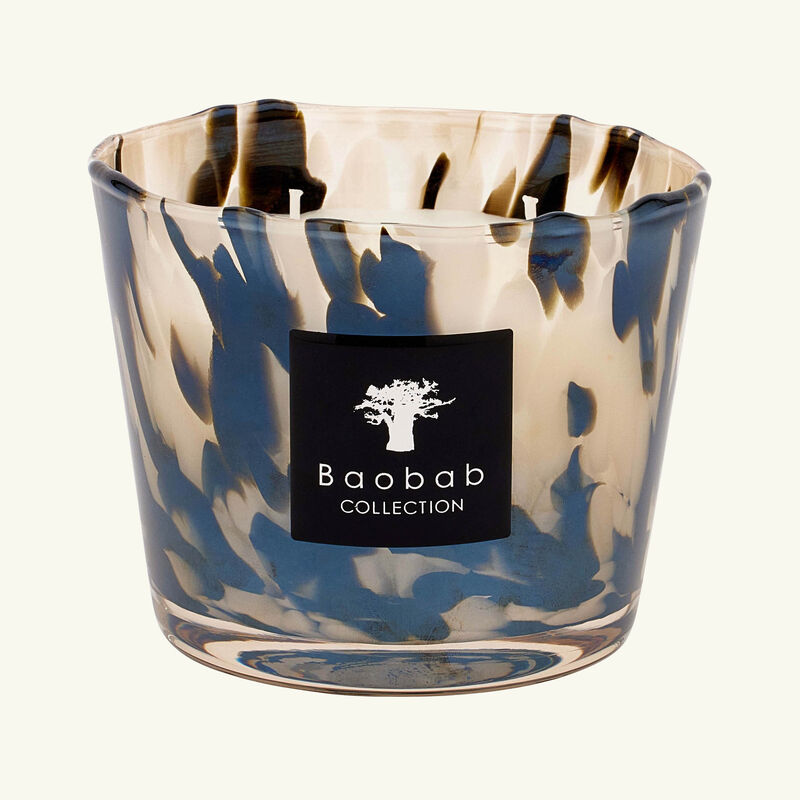 baobab collection pearls black candle max 10
