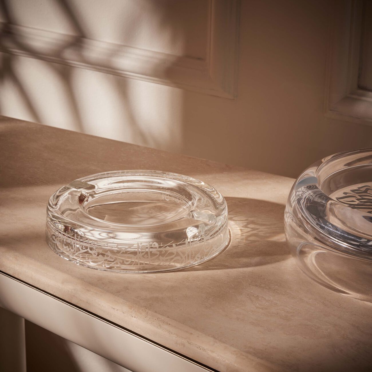 Thuluth Ashtray Round Clear dimlaj thuluth ashtray round clear