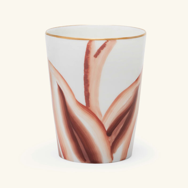 marie daage handpainted drinking glass orange