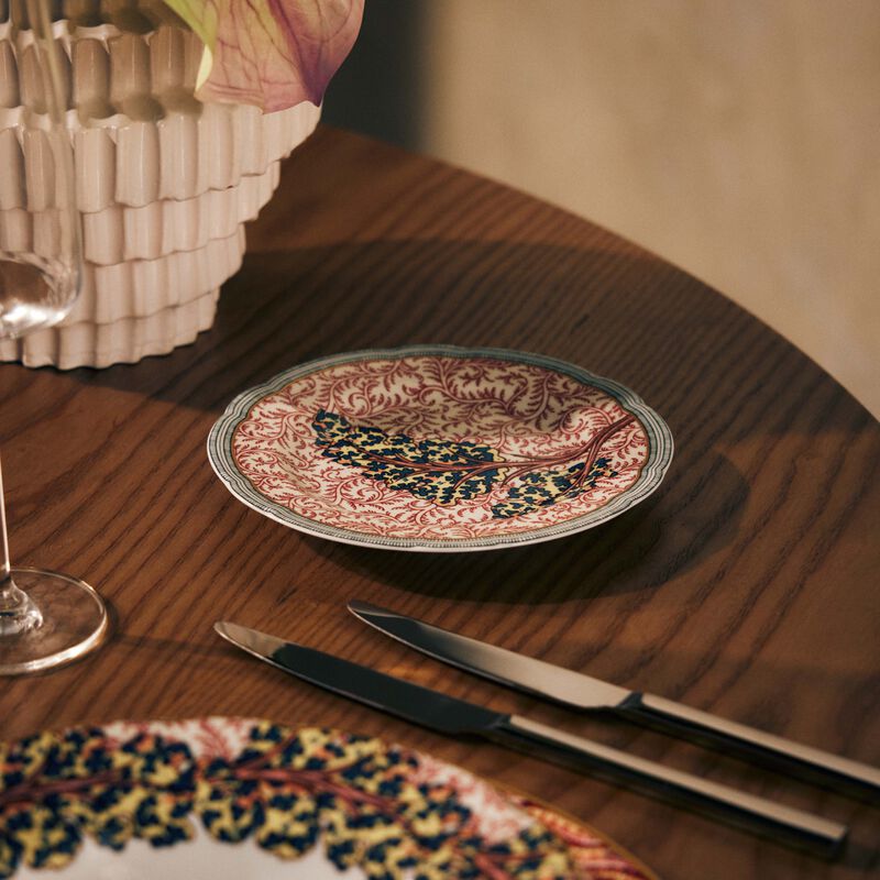 bernardaud collection braqueni  bread   butter plate red 16cm