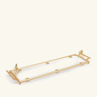 villari extravaganza serving tray rectangular large gold