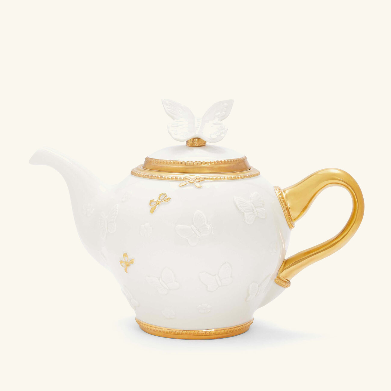 Butterfly Tea Pot White villari butterfly tea pot white