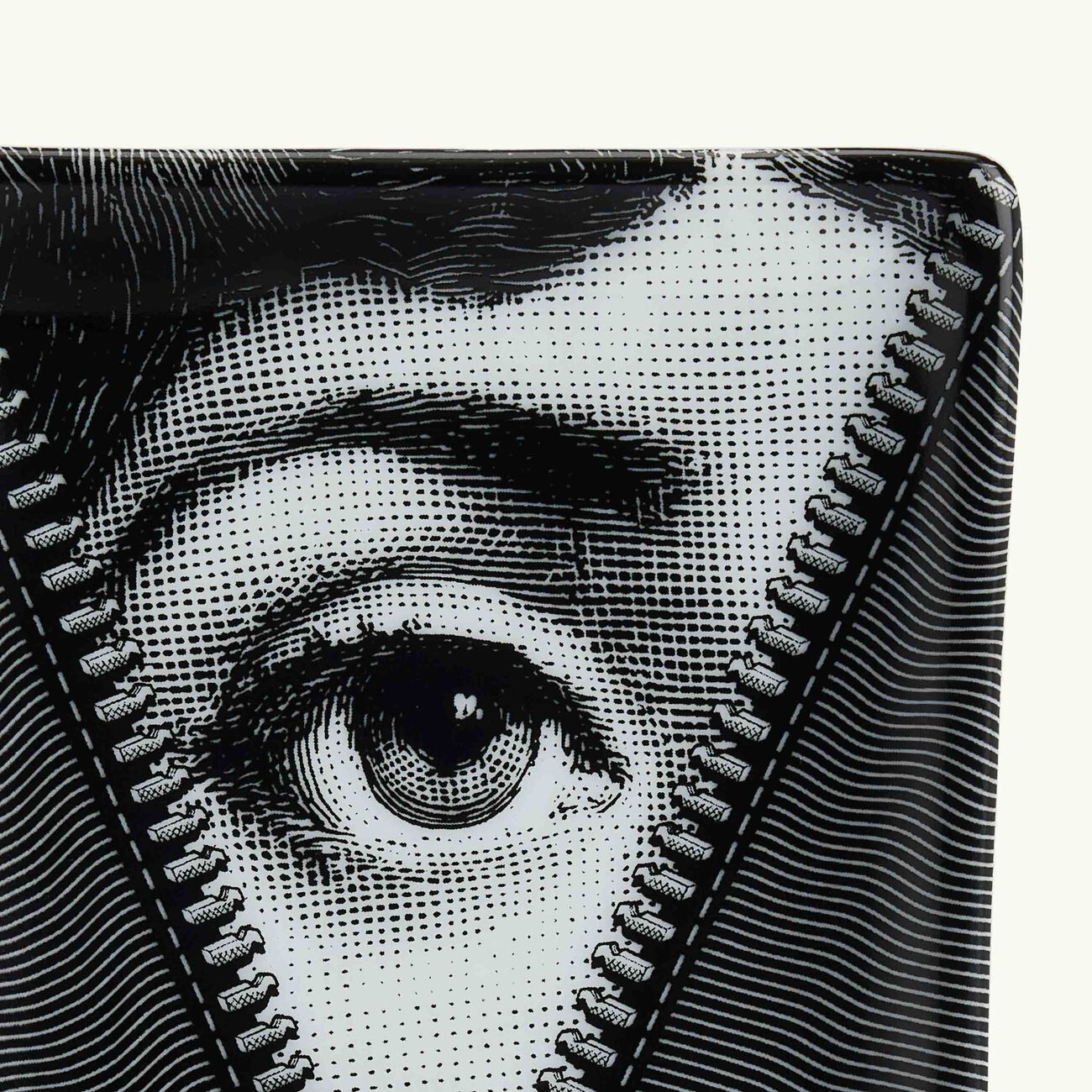 Tema e Variazioni no.401 Ashtray Rectangular Small Black fornasetti tema e variazioni no 401 ashtray rectangular small black
