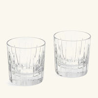 christofle iriana tumbler glass clear set of 2