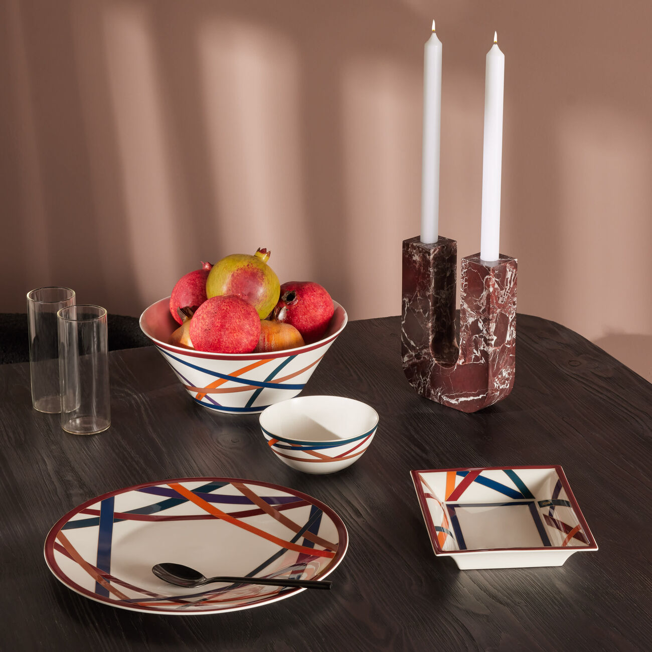 missoni home nastri trinket tray rectangular small