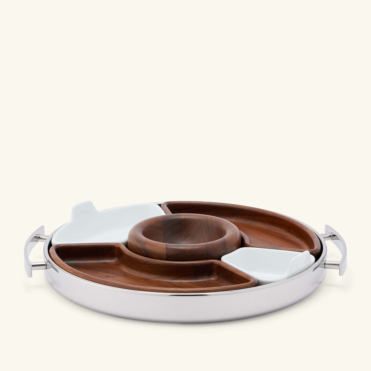 christofle mood serving tray medium stainless steel