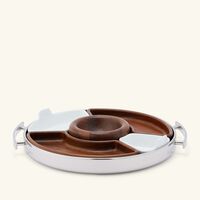 christofle mood serving tray medium stainless steel