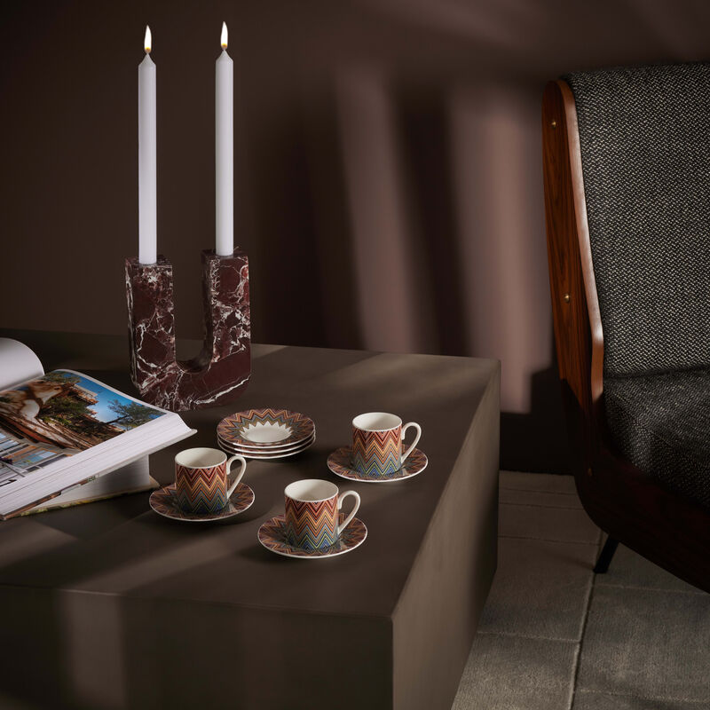 Zig Zag Jarris Coffee Cup & Saucer Set Of 6 missoni home zig zag jarris coffee cup saucer set of 6