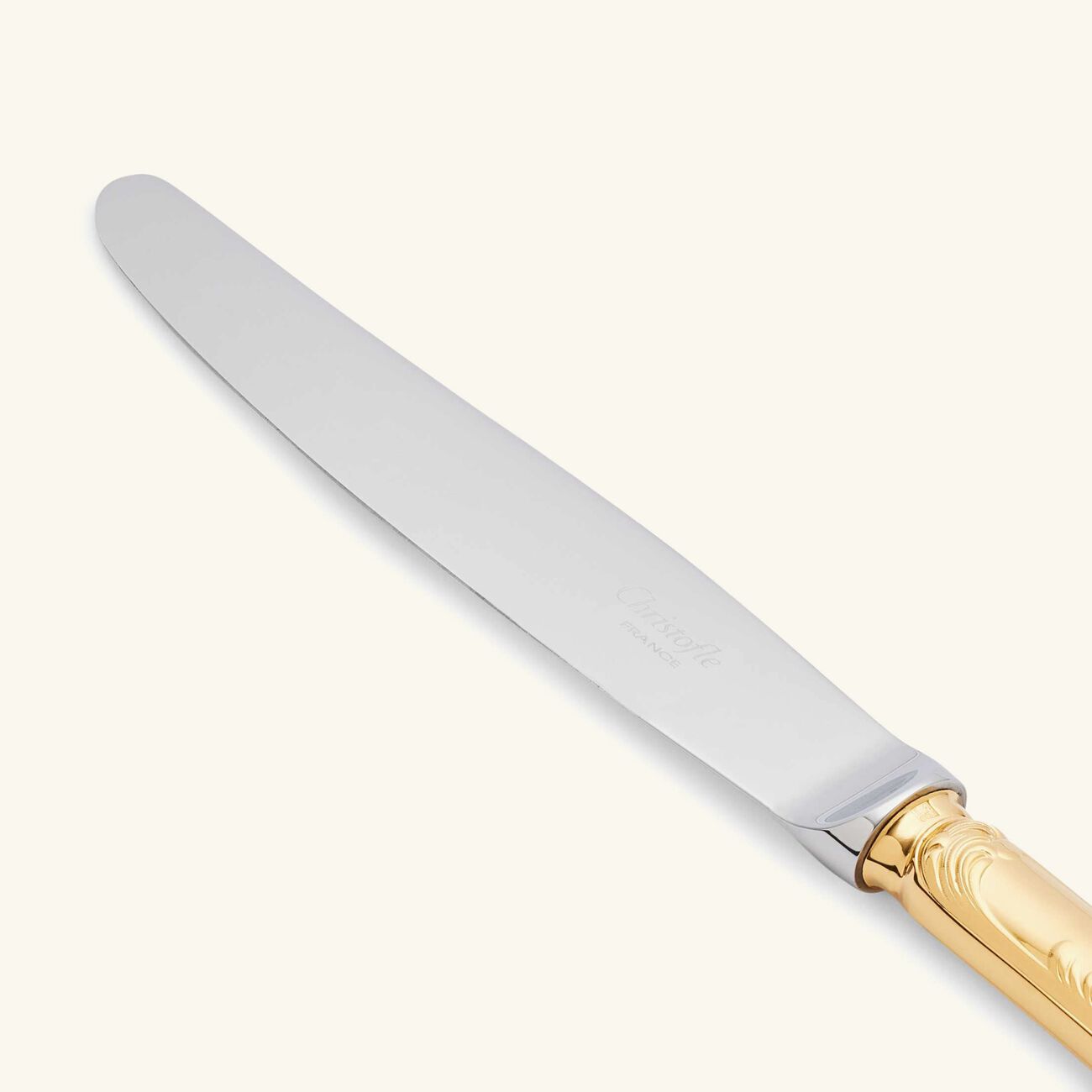 christofle marly dinner knife gold