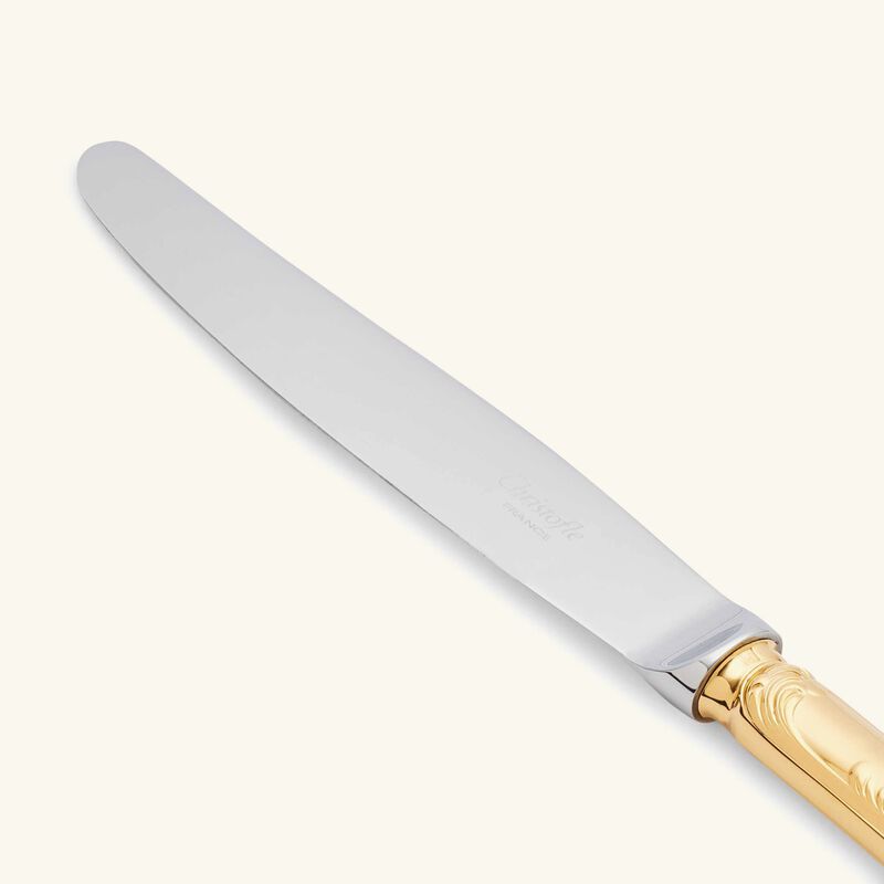 christofle marly dinner knife gold