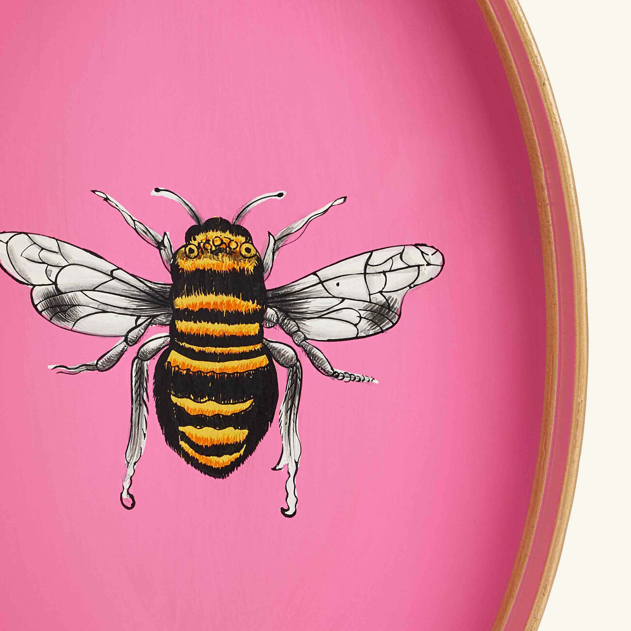 Fauna Serving Tray Oval Medium Pink les ottomans fauna serving tray oval medium pink