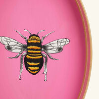 Fauna Serving Tray Oval Medium Pink les ottomans fauna serving tray oval medium pink