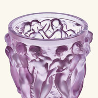 lalique bacchantes vase small pink
