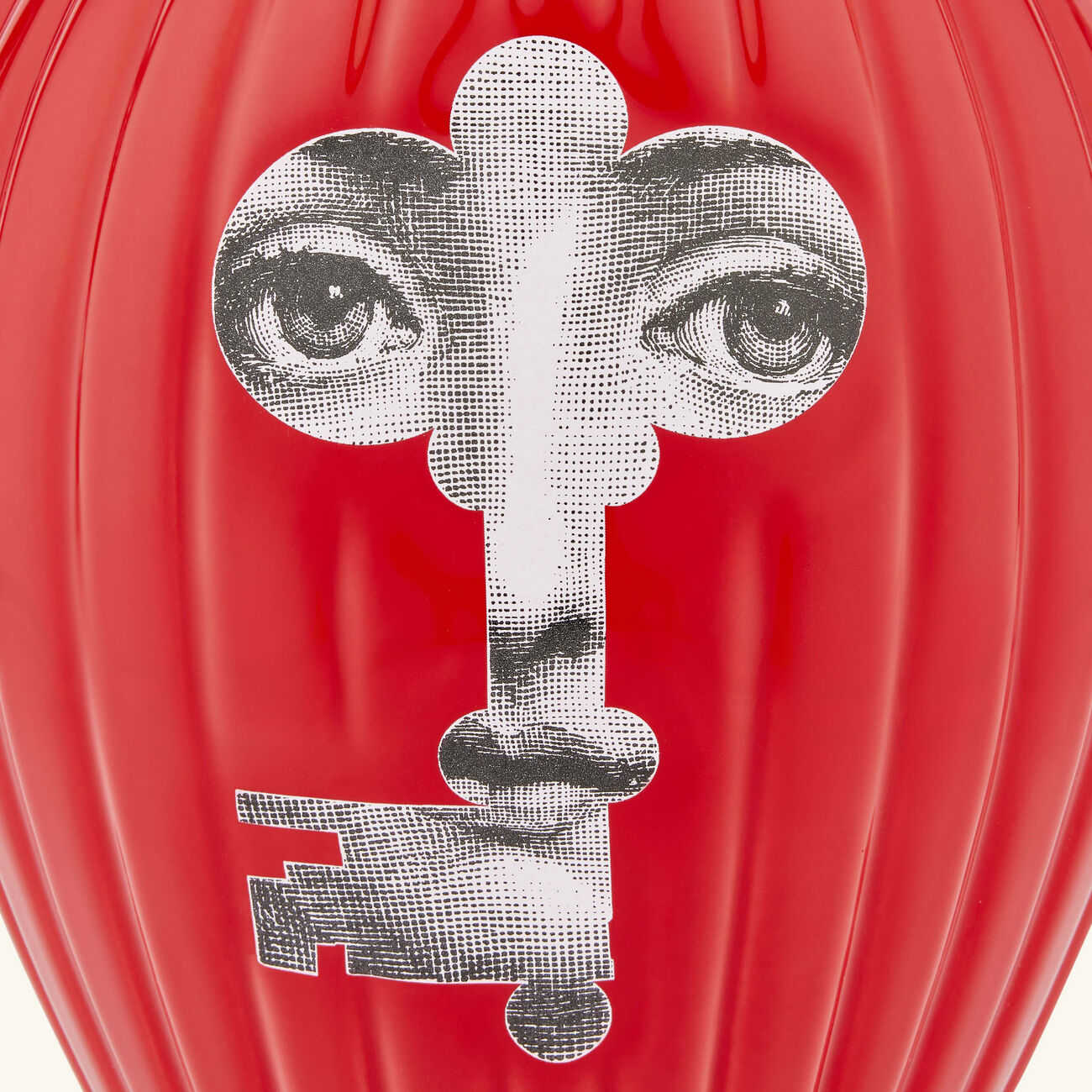 fornasetti serratura rigato vase red