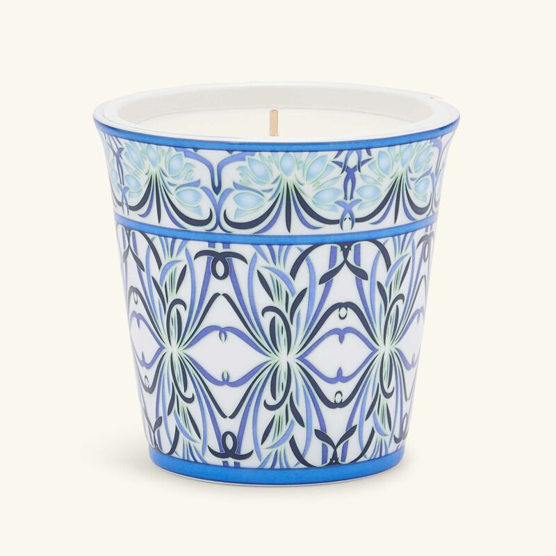 Bettina Bleu Tumbler with Candle bernardaud bettina bleu tumbler with candle