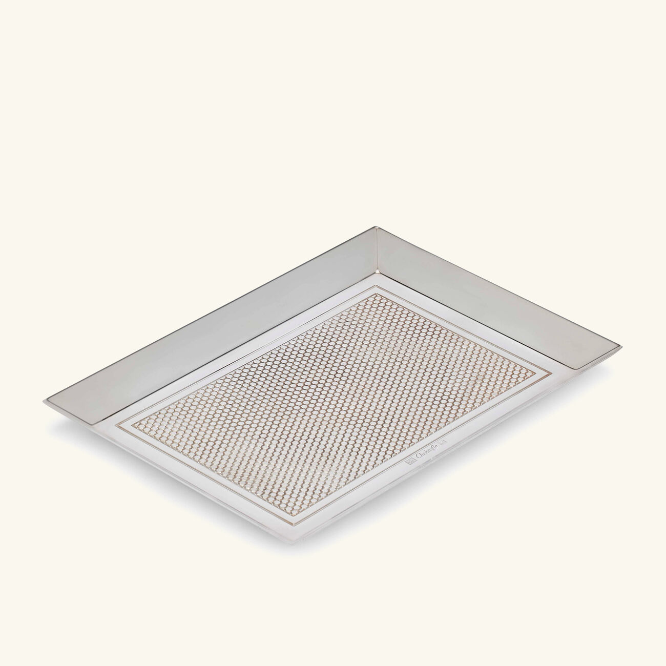 christofle madison 6 business card tray silver plated