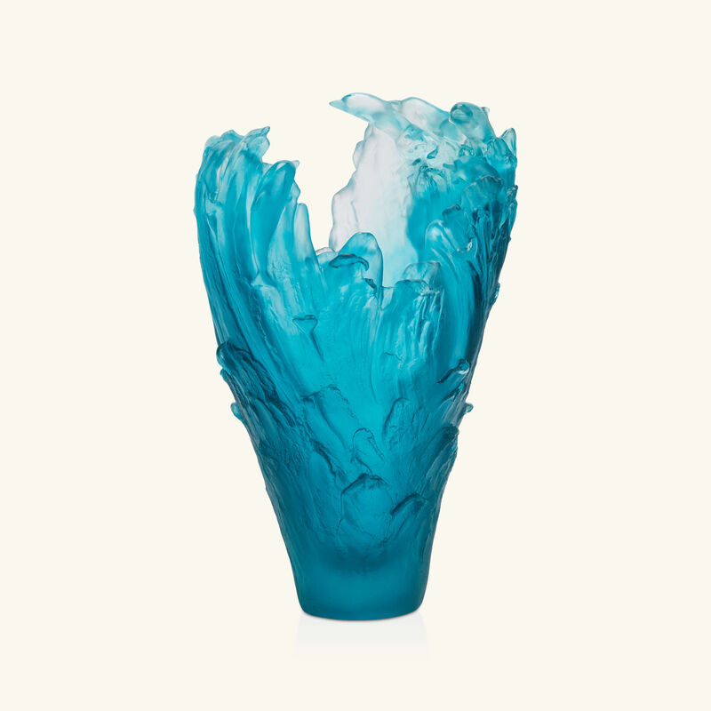 دوم مزهرية الدلافين مايا صغيرة زرقاء بإصدار محدود