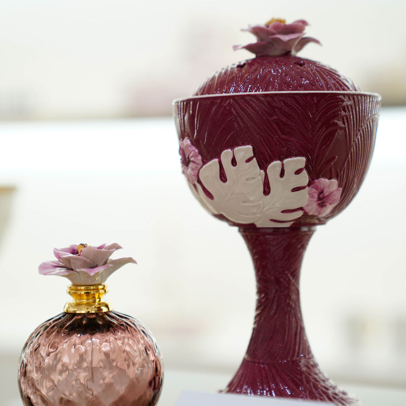 Acapulco Incense Burner & Perfume Bottle Maroon villari acapulco incense burner perfume bottle maroon