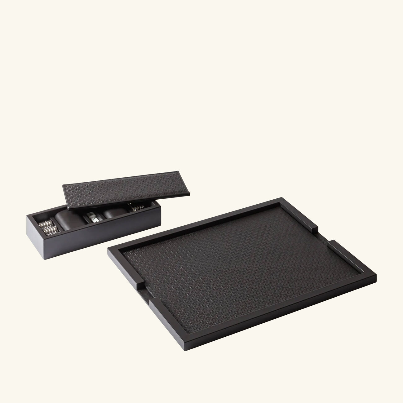 Elie Saab Monogram Backgammon Set Ebony giobagnara elie saab monogram backgammon set ebony