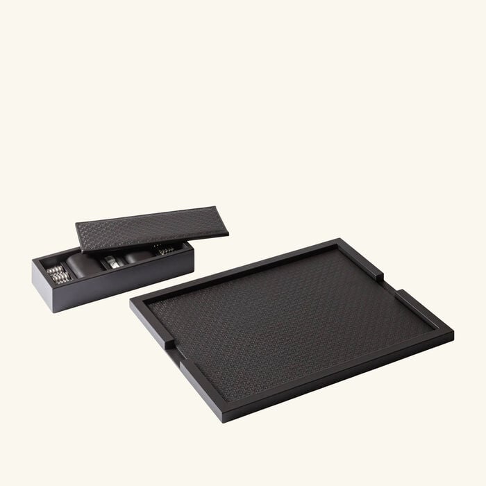 Elie Saab Monogram Backgammon Set Ebony giobagnara elie saab monogram backgammon set ebony