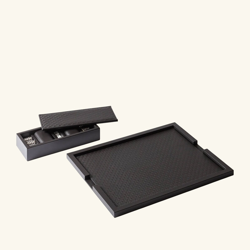 Elie Saab Monogram Backgammon Set Ebony giobagnara elie saab monogram backgammon set ebony